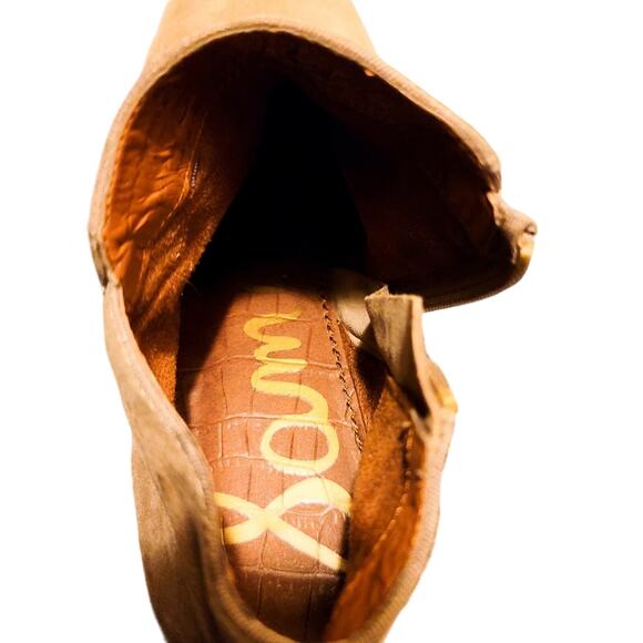 Sam Edelman putty/taupe Petty suede side zip Chelsea booties size 6 - Picture 13 of 16